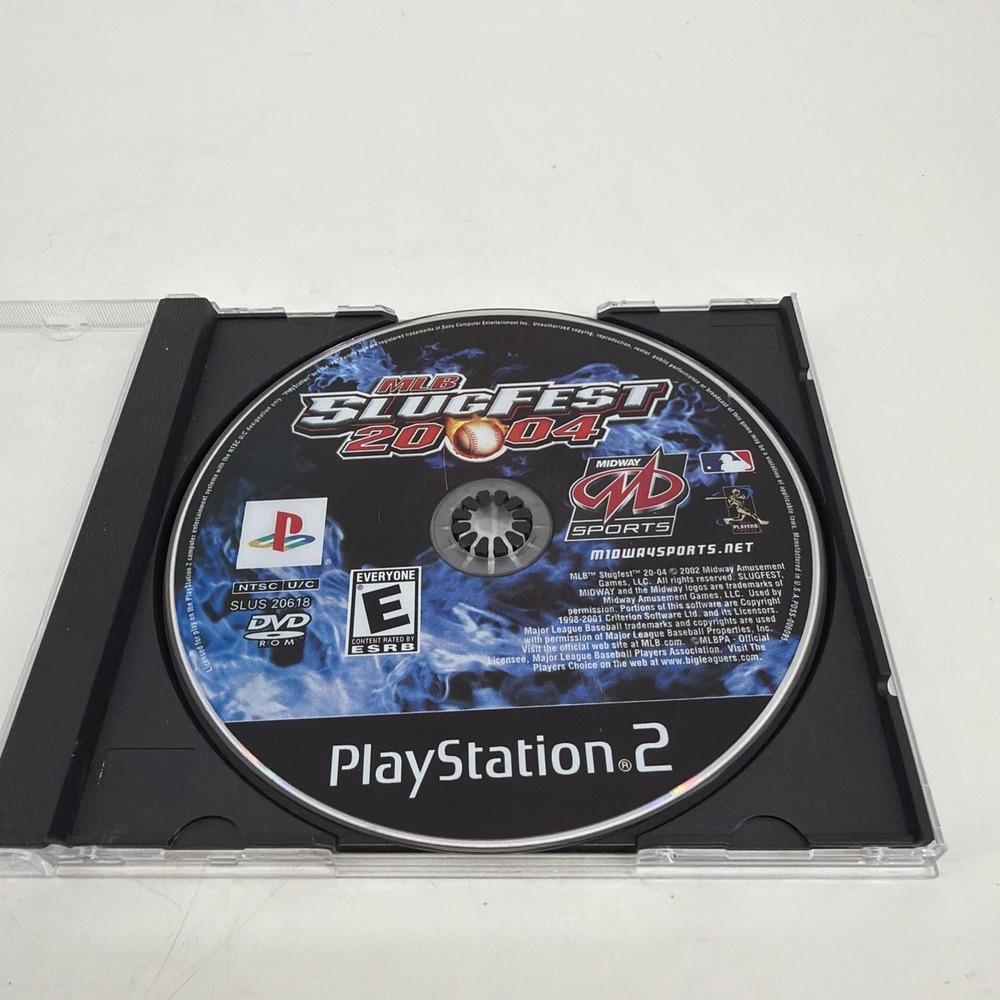 MLB SlugFest 2004 (Sony PlayStation 2, 2003) PS2 Disc Only